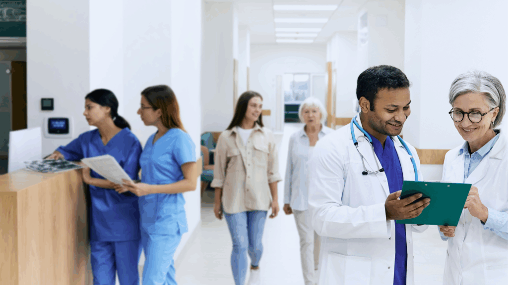 doctors talking with each other